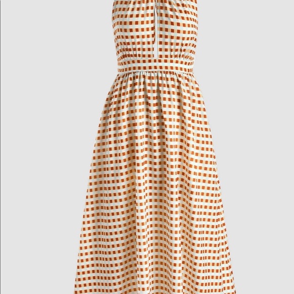 Dress long backless, light in 100% poly, summer dress, halter closeup, NewTag - Picture 2 of 4